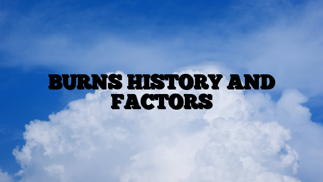 BURNS HISTORY AND FACTORS