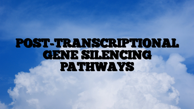 POST-TRANSCRIPTIONAL GENE SILENCING PATHWAYS