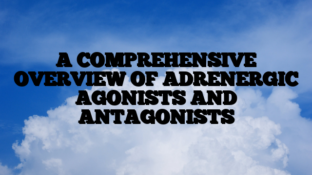 A COMPREHENSIVE OVERVIEW OF ADRENERGIC AGONISTS AND ANTAGONISTS