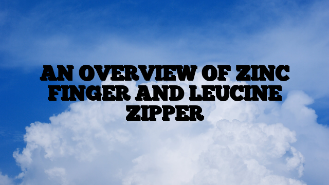 AN OVERVIEW OF ZINC FINGER AND LEUCINE ZIPPER
