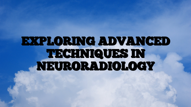 EXPLORING ADVANCED TECHNIQUES IN NEURORADIOLOGY