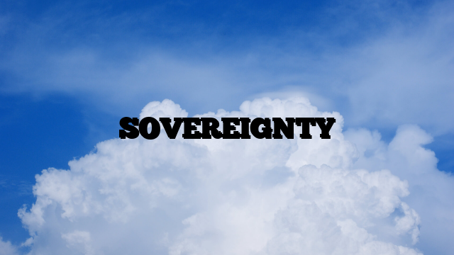 SOVEREIGNTY